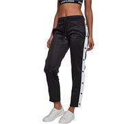 Urban Classics Ladies Button Up Track Pants, Pantalones Deportivos, Mujer, Multicolor (Blk/Wht/Blk), L