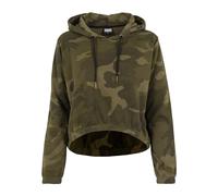 Urban Classics Ladies Camo Cropped Hoody-Sudadera con capucha Mujer Olive Camo Small