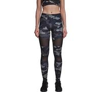 Urban Classics Ladies Camo Tech Mesh Leggings, Leggings, Mujer, darkcamo/negro, XXL
