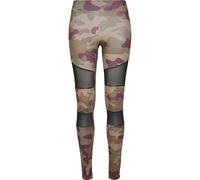 Urban Classics Ladies Camo Tech Mesh Leggings, Leggings, Mujer, redwood camo, S