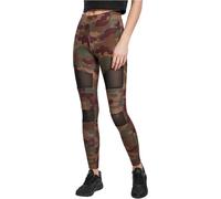 Urban Classics Ladies Camo Tech Mesh Leggings, Leggings, Mujer, Multicolor (Red Wood Camo), XS