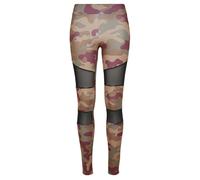 Urban Classics Ladies Camo Tech Mesh Leggings Redwood Camo Talla: XS | Leotardos Outlet | Mujer | Marrón