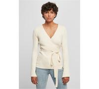 Urban Classics Ladies Cardigan Ladies Rib Knit Wrapped Cardigan Whitesand 4XL
