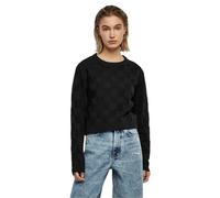 Urban Classics Ladies Check Knit Sweater Black Talla: M | Outlet | Mujer | Negro