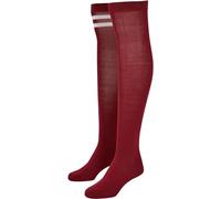 Urban Classics Ladies College 2-Pack Mujer Calcetines hasta Rodilla Burdeos EU 39-42