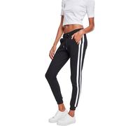 Urban Classics Ladies College Contrast Sweatpants Pantalones, Multicolor (Black/White/Black 01293), W26 (Talla del Fabricante: X-Small) para Mujer