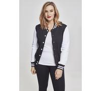 Urban Classics - Sudadera Para Mujer, 2 Tonos, Negro/Blanco (Blk/Wht), XXL