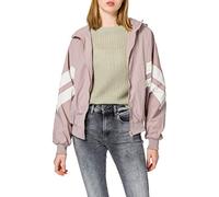 Urban Classics Ladies Crinkle Batwing Jacket, Chaqueta, Mujer, Multicolor (Dusk Rose/White Sand), L