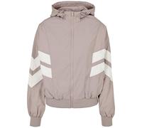 Urban Classics Ladies Crinkle Batwing Jacket, Chaqueta, Mujer, Multicolor (Dusk Rose/White Sand), XS