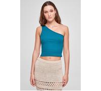 Urban Classics Ladies Cropped Asymmetric Top Watergreen Talla: XXL | Outlet | Mujer | Verde