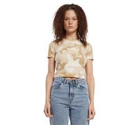 Urban Classics Ladies Cropped Camo tee Mujer Camiseta Camuflaje Arena M