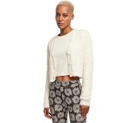 Urban Classics Ladies Cropped Feather Cardigan Suéter, Whitesand, M para Mujer