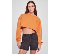 Urban Classics Ladies Cropped Flower Embroidery Terry Crewneck Vintageorang Talla: XXL | Outlet | Mujer |