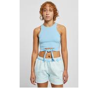 Urban Classics Ladies Cropped Knot Top Balticblue Talla: L | Camisetas de Tirantes Outlet | Mujer | Azul