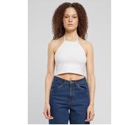Urban Classics Ladies Cropped Neckholder Top White Talla: XL | Camisetas de Tirantes Outlet | Mujer | Blanco