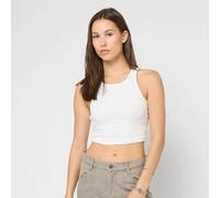 Urban Classics Ladies Cropped Rib Top blanco S