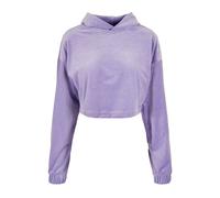 Urban Classics Ladies Cropped Velvet Oversized Hoody Lavender Talla: XL | Sudaderas con capucha Outlet | Mujer |
