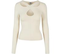 Urban Classics Ladies Crossed Cut Out Longsleeve Camiseta para Mujer, Blanco (Whitesand), L