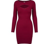 Urban Classics Ladies Cut Out Dress Burgundy Talla: XL | Vestidos Midi Outlet | Mujer | Marrón
