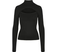 Urban Classics Ladies Cut-out Turtleneck Longsleeve Camiseta, Negro, 5XL para Mujer