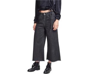 Urban Classics Ladies Denim Culotte Pantalones, Negro (Black Washed 00709), W27 (Talla del Fabricante: Small) para Mujer