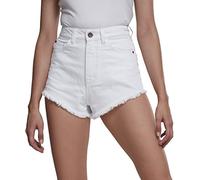 Urban Classics Ladies Denim Hotpants, Pantalones Cortos, Mujer, Blanco (White 00220), 29W