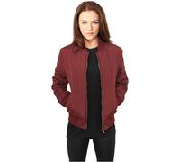 Urban Classics Ladies Diamond Quilt Nylon Jacket-Chaqueta Mujer Rot (burgundy 606), 36
