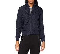 Urban Classics Ladies Diamond Quilt Nylon Jacket, Chaqueta para Mujer, Blau (Navy 155), 34
