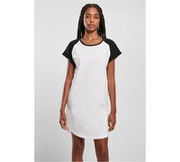 Urban Classics Ladies Dress Ladies Contrast Raglan Tee Dress White/Black M