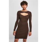 Urban Classics Vestido de corte para mujer, Vestido informal Mujer, Marrón (Brown), XS