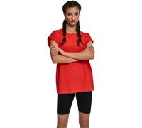 Urban Classics Ladies Extended Shoulder Tee, Camiseta Mujer, Bloodorange, XS