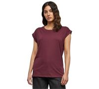 Urban Classics Ladies Extended Shoulder Tee, Camiseta Mujer, Cherry, M
