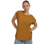 Urban Classics Ladies Extended Shoulder Tee, Camiseta Mujer, Nut, 4XL