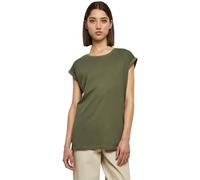 Urban Classics Ladies Extended Shoulder Tee, Camiseta Mujer, Olive, 5XL