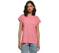Urban Classics Ladies Extended Shoulder Tee, Camiseta Mujer, Pinkgrapefruit, M