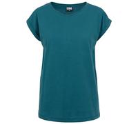 Urban Classics Ladies Extended Shoulder Tee, Camiseta Mujer, Teal, M