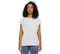 Urban Classics Ladies Extended Shoulder tee, Camiseta Mujer, White, M