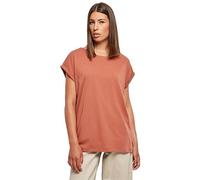 Urban Classics Ladies Extended Shoulder tee Camiseta, Terracotta, M para Mujer