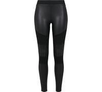 Urban Classics Ladies Fake Leather Tech Leggings Mujer Leggins Negro S 91% Poliester, 9% elastán