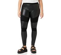 Urban Classics Ladies Fake Leather Tech Leggings Mujer Leggins Negro XL 91% Poliester, 9% elastán