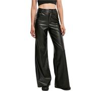 Urban Classics Ladies Faux Leather Wide Leg Pants Pantalones Hombre, Negro, 54
