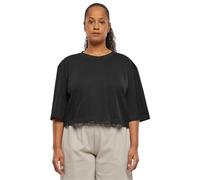 Urban Classics Ladies Heavy Organic Oversized Cropped Mujer Camiseta Negro L 100% algodón Más Grande