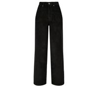 Urban Classics Ladies High Waist 90´s Wide Leg Corduroy Pants Black Talla: 27 | Pantalones rectos Outlet | Mujer | Negro