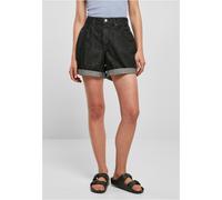 Urban Classics Ladies High Waist Boyfriend Shorts Negro Lavado 28