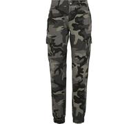 Urban Classics Pantalón cargo cintura alta Multicolor (Dark Camo 00784) para mujer Talla 26