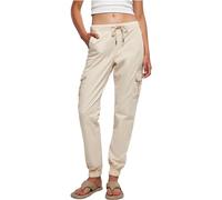Urban Classics Ladies High Waist Cargo Jogging Pants, Pantalones Mujer, Whitesand,