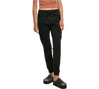 Urban Classics Ladies’ High-Waist Cargo Jogging Mujer Pantalones de Deporte Negro