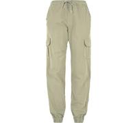 Urban Classics Ladies High Waist Cargo Jogging Pants Pantalones, Verde Oliva, S para Mujer