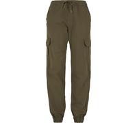 Urban Classics Ladies High Waist Cargo Jogging Pants Pantalones, Verde Oliva, XXXX-Large para Mujer