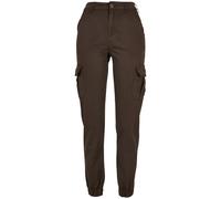 Urban Classics Ladies High Waist Cargo Pants Brown Talla: 32 | Pantalones Cargo Outlet | Mujer | Marrón